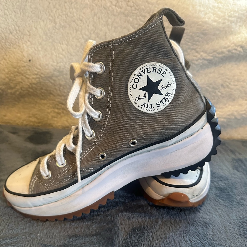 Converse Run Star  Hike custom dyed Olive/Khaki